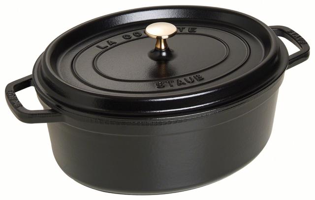 Staub Cocotte ovaal - 375x310x167mm - Zwart