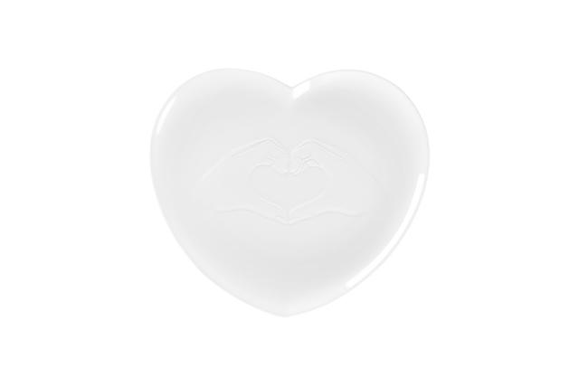 RAK Cliché Bord plat met reliëf - 283x250x23mm - Polaris White