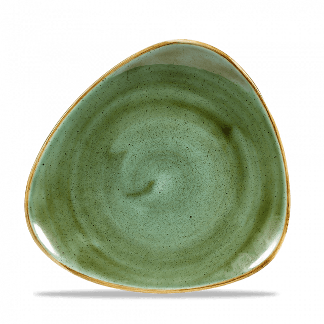 Churchill Stonecast Bord plat driehoek - B 203mm - Samphire Green