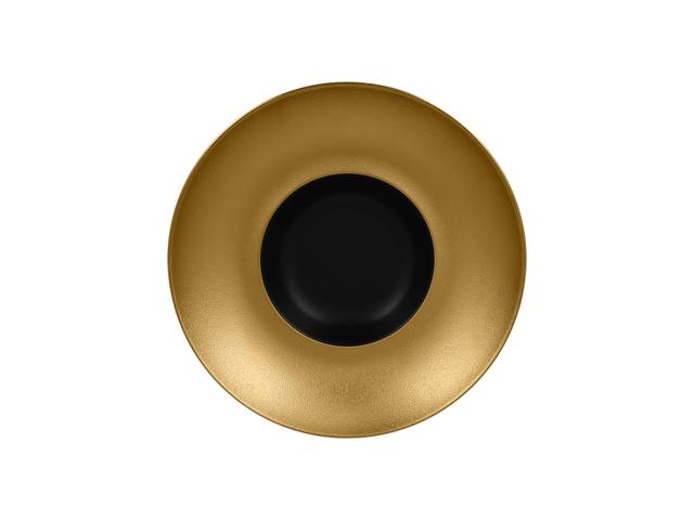 RAK Metalfusion Gourmet bord diep - Ø260mm - Black/gold