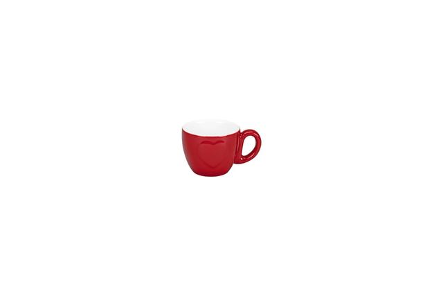RAK Cliché Espressokopje - 0.09Ltr - Red/White