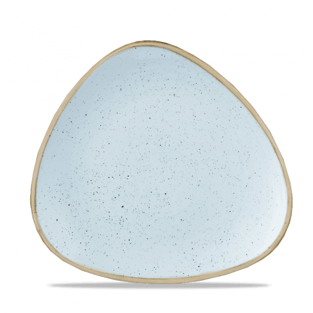 Churchill Stonecast Bord plat driehoek - B 245mm - Duck Egg Blue