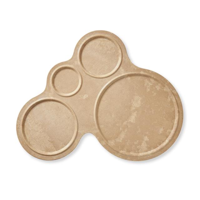 Luups Dienblad groot - 400x460mm - Light brown/Sand