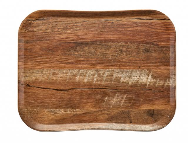 Cambro Dienblad wood grain - 430x330mm - Brown Oak