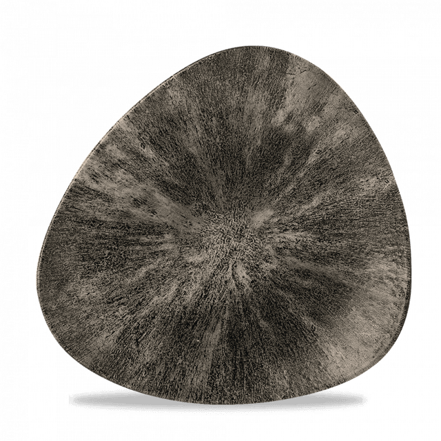 Churchill Studio Prints Stone Bord plat driehoek - B 245mm - Quartz Black