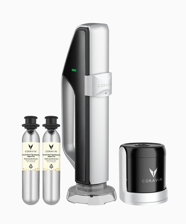 Coravin Sparkling Wine bewaarsysteem - Zwart/zilver