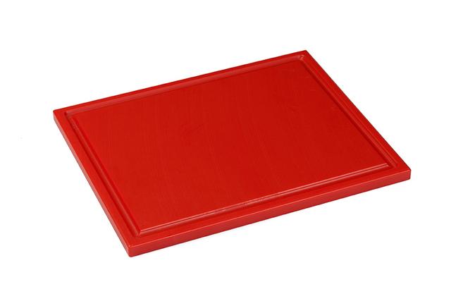 Interlux Snijplank met sapgoot - 325x265x15mm - Rood