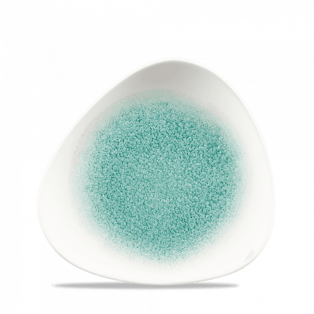 Churchill Studio Prints Raku Bord plat driehoek - B 203mm - Jade Green