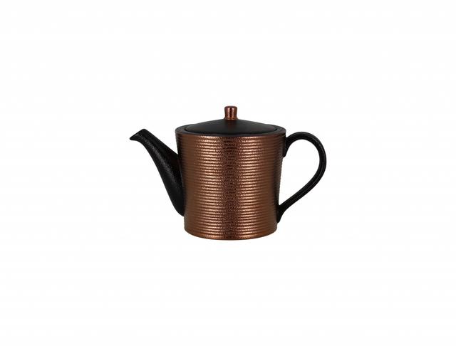 RAK Metalfusion Theepot met reliëf - 0.4Ltr - Black/bronze