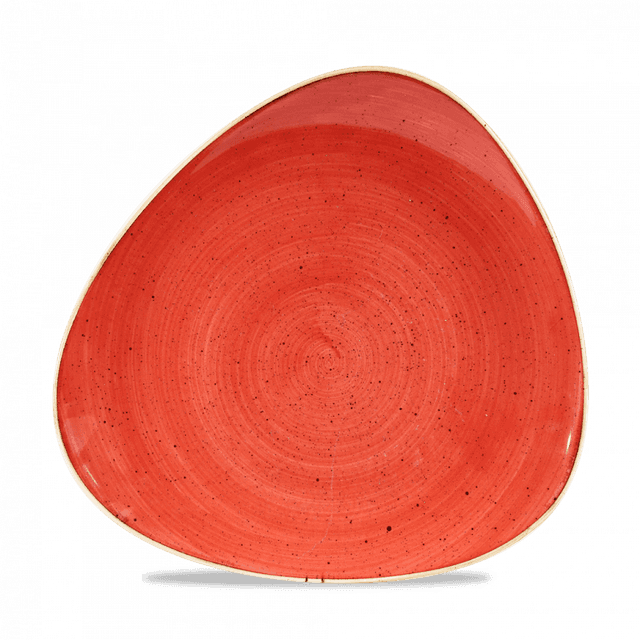 Churchill Stonecast Bord plat driehoek - B 285mm - Berry Red