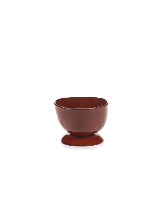 Serax La Mère tableware Schaal hoog op voet S - Ø130mm - H 95mm - Venetian Red