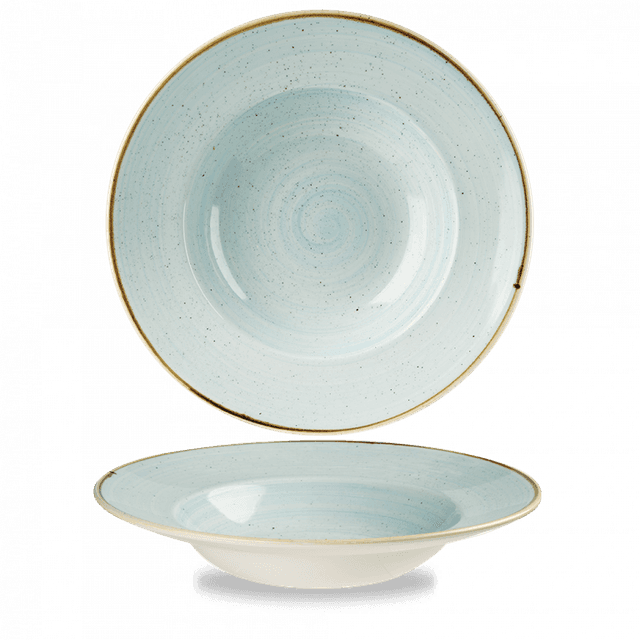 Churchill Stonecast Bord diep met brede rand - Ø280mm - 0.468Ltr - Duck Egg Blue