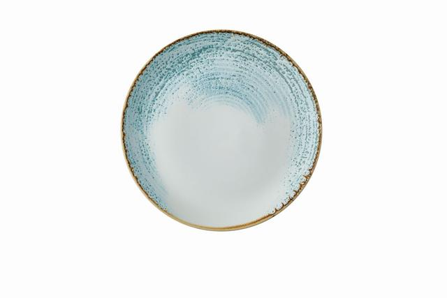 Churchill Studio Prints Homespun Accents Coupebord plat - Ø288mm - Aquamarine