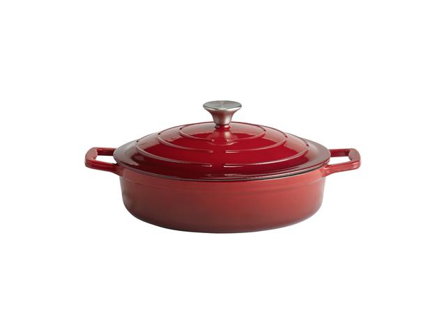 APS Braadpan met deksel 5 Stars - 3Ltr - Rood
