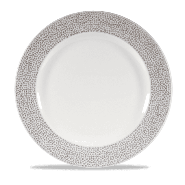 Churchill Isla Spinwash Bord plat met rand - Ø276mm - Shale Grey