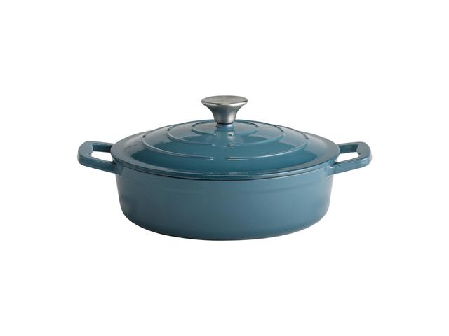 APS Braadpan met deksel 5 Stars - 2.5Ltr - Turquoise