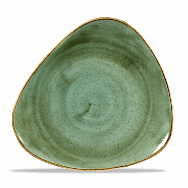 Churchill Stonecast Bord plat driehoek - B 285mm - Samphire Green