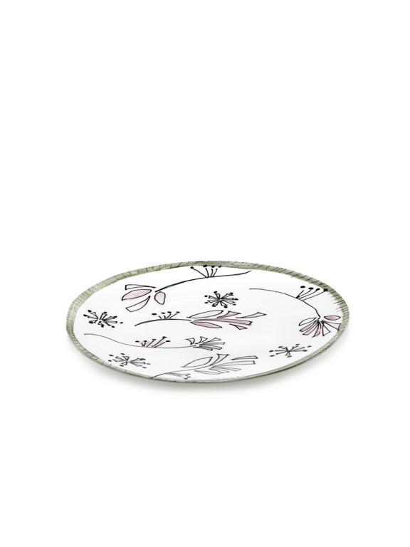 Serax Midnight Flowers Dinerbord - Ø280mm - Fiore Rosa