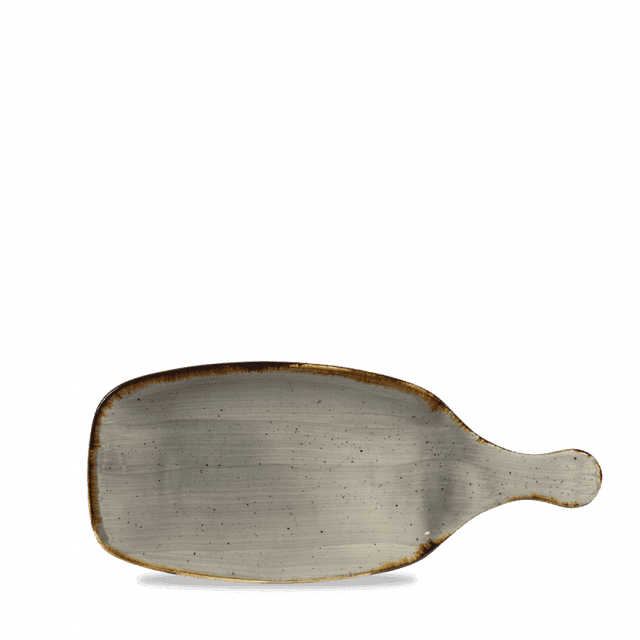 Churchill Stonecast Serveerschaal met greep - L 284mm - Peppercorn Grey