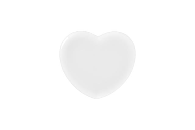 RAK Cliché Coupebord plat - 230x205x21mm - Polaris White