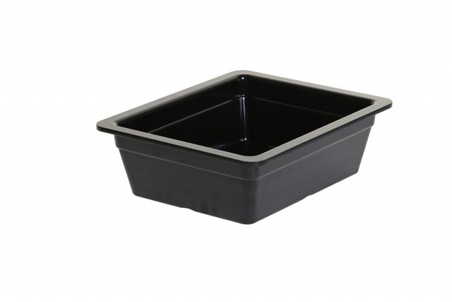 Tablecraft Gastronormschaal melamine 1/2 - 100mm - Zwart