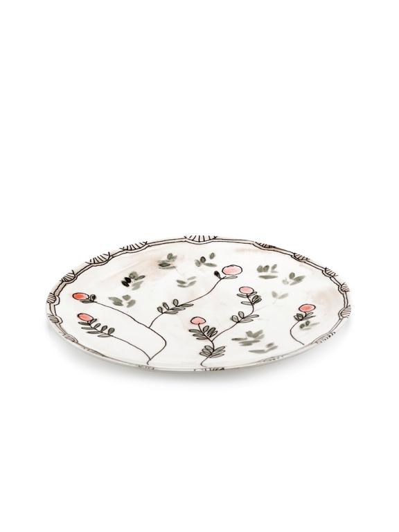 Serax Midnight Flowers Serveerschaal S - Ø310mm - Mirtillo Nude