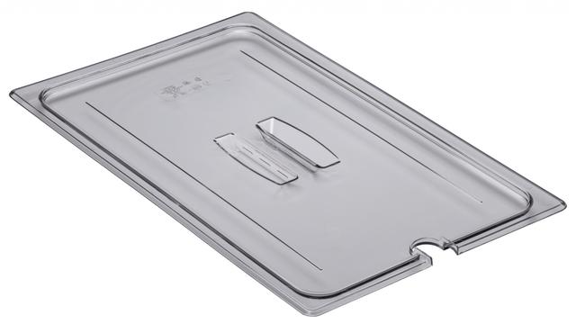 Cambro Deksel met lepeluitsparing en greep 1/1 GN - Clear
