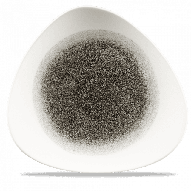 Churchill Studio Prints Raku Bord plat driehoek - B 311mm - Quartz Black