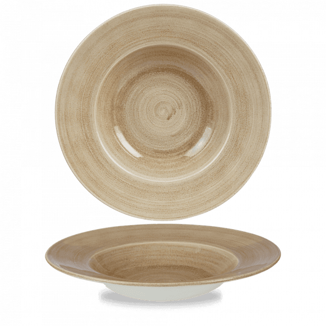 Churchill Stonecast Patina Bord diep met brede rand - Ø280mm - 0.468Ltr - Antique Taupe