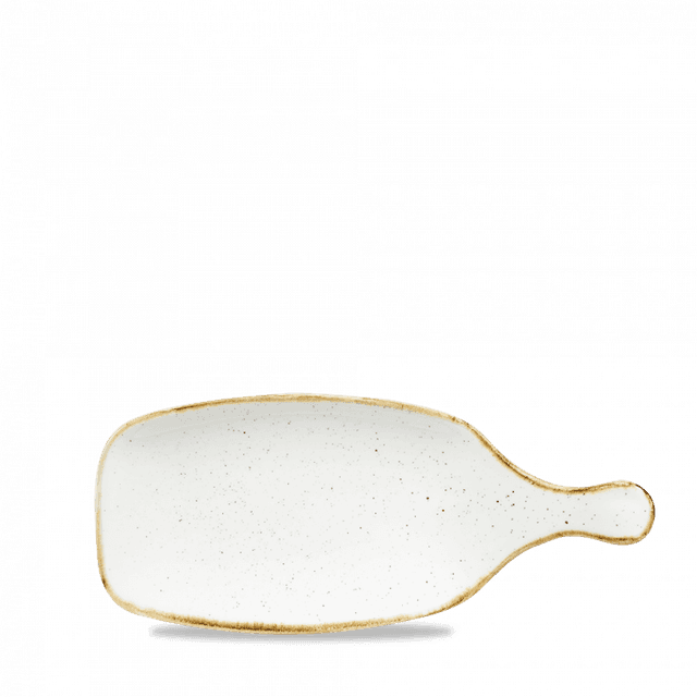 Churchill Stonecast Serveerschaal met greep - L 284mm - Barley White