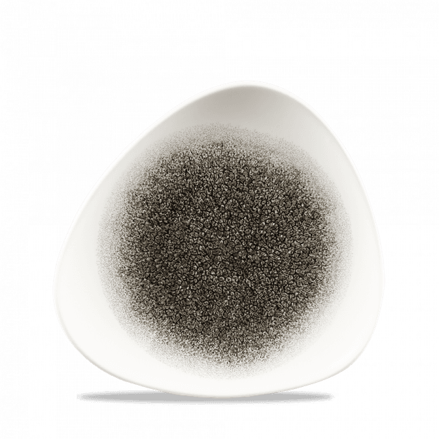Churchill Studio Prints Raku Bord plat driehoek - B 203mm - Quartz Black