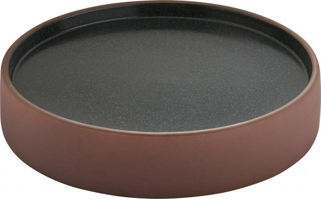 Playground 2in1 Bord plat/diep - Ø210mm - Brown/black