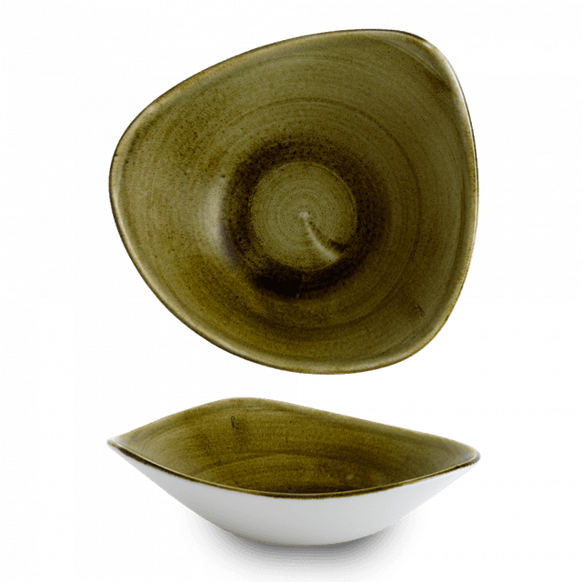 Churchill Stonecast Plume Schaal driehoek - B 235mm - Olive