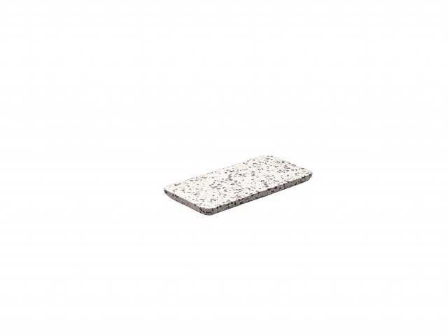 Playground Terrazzo plateau rechthoekig donker - 180x90mm