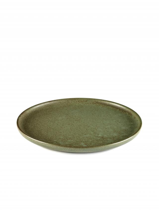 Serax Surface Dessertbord - Ø210mm - H 15mm - Camogreen