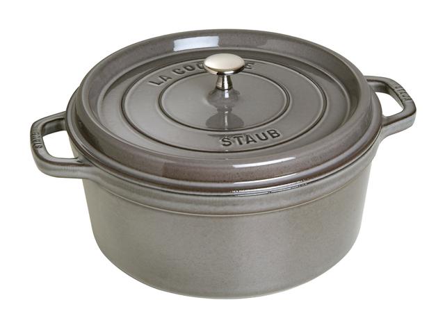 Staub Cocotte rond - Ø280mm - Grafietgrijs
