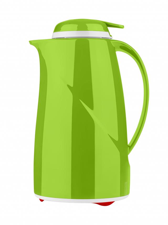 Helios Wave Push Thermoskan kunststof - 1Ltr - Kiwi