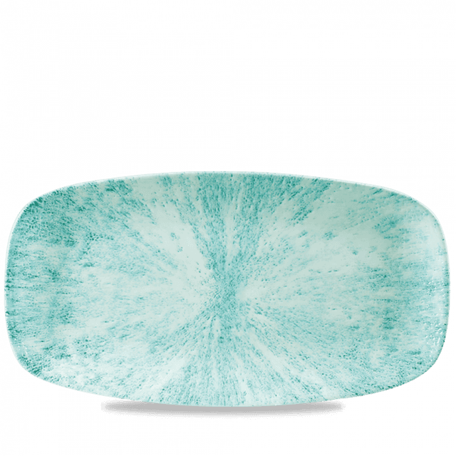 Churchill Studio Prints Stone Bord plat langwerpig - 355x189mm - Aquamarine