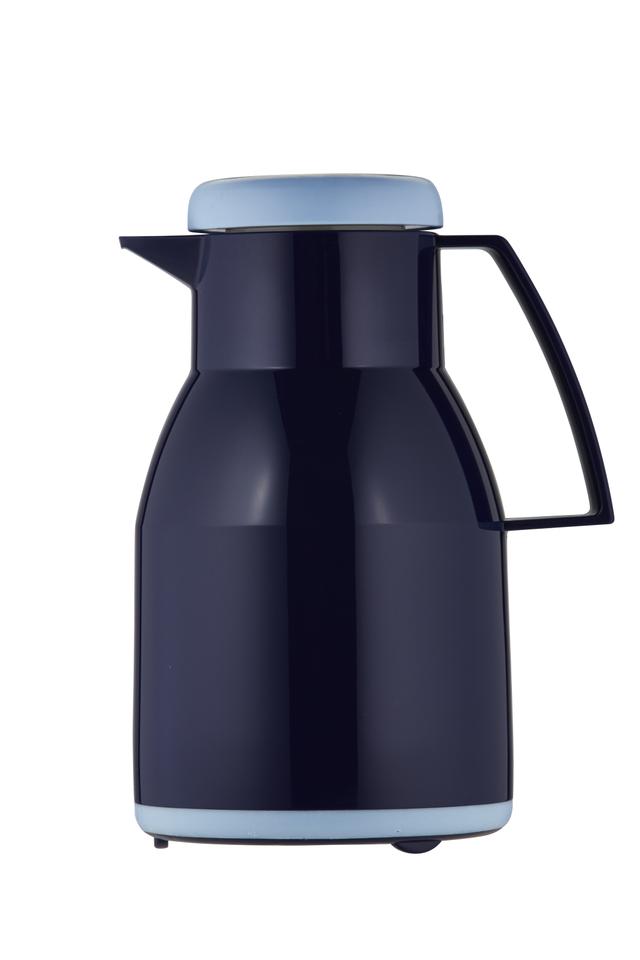 Helios Wash S + Thermoskan kunststof - 1Ltr - Donkerblauw