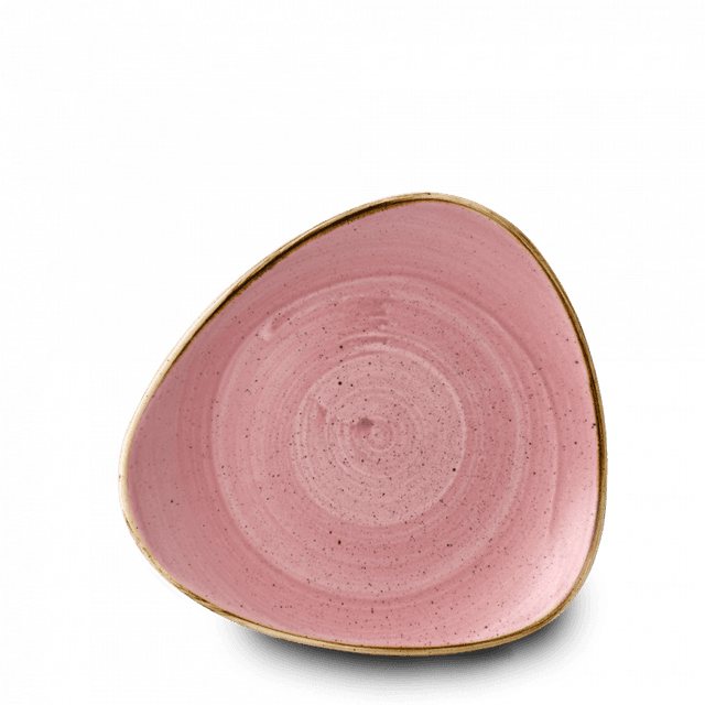 Churchill Stonecast Bord plat driehoek - B 245mm - Petal Pink