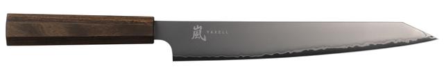Yaxell Hana Vleesmes - L 230mm - 3 laags rvs met donkerbruin pakkahouten heft