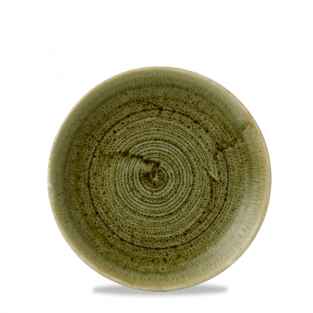 Churchill Stonecast Plume Coupebord plat - Ø165mm - Olive