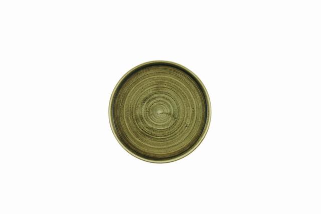 Churchill Stonecast Plume Bord plat met opstaande rand - Ø210mm - Olive