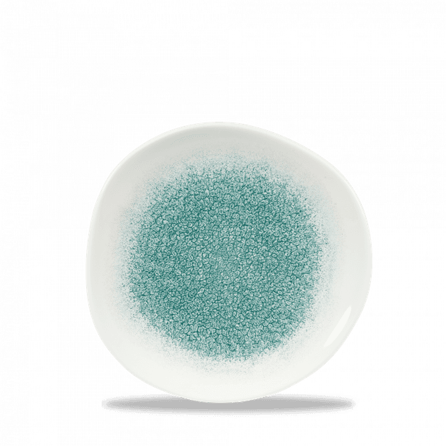 Churchill Studio Prints Raku Bord plat organisch - Ø186mm - Jade Green