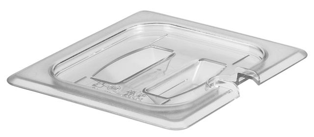 Cambro Deksel met lepeluitsparing en greep 1/6 GN - Clear