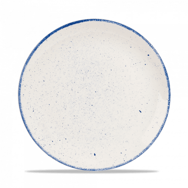 Churchill Stonecast Hints Coupebord plat - Ø260mm - Indigo Blue