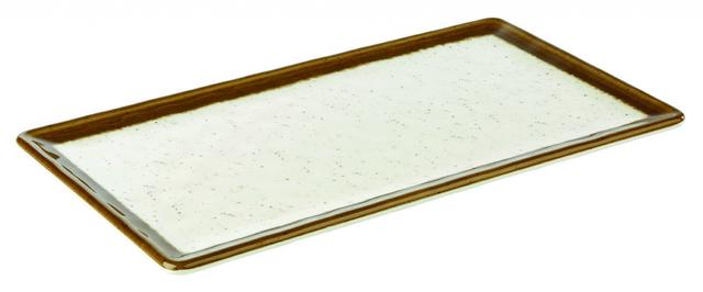 APS Plateau 1/3GN Stone Art - 325x176x15mm - Wit/Bruin