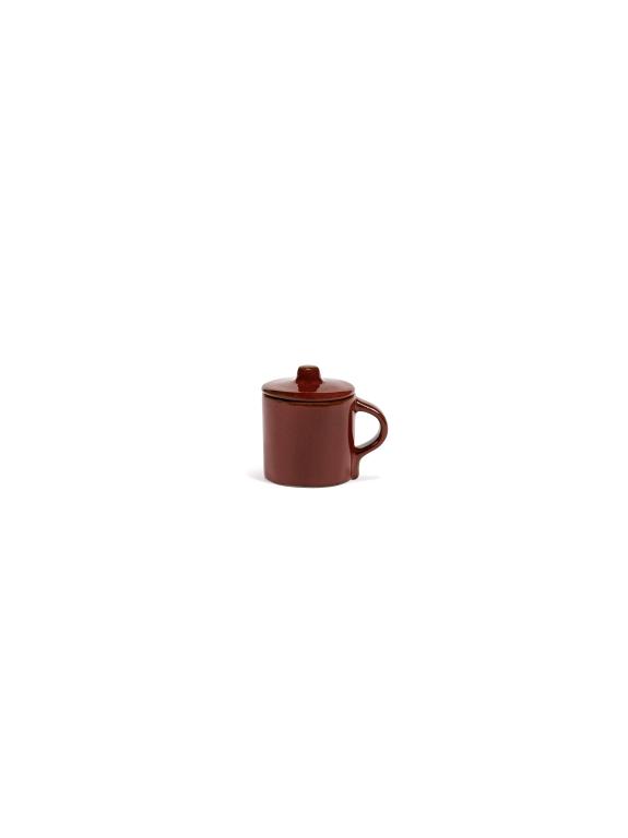 Serax La Mère tableware Espressokopje met deksel - 0.11Ltr - Venetian Red