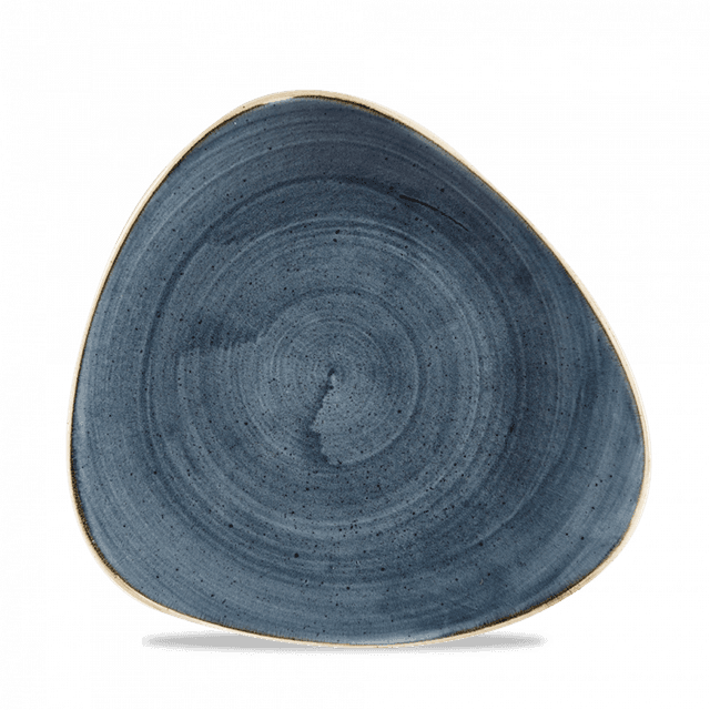 Churchill Stonecast Bord plat driehoek - B 245mm - Blueberry