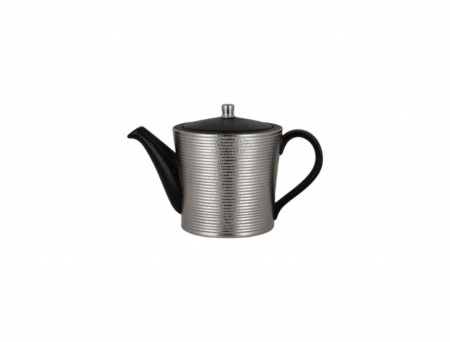 RAK Metalfusion Theepot met reliëf - 0.4Ltr - Black/silver